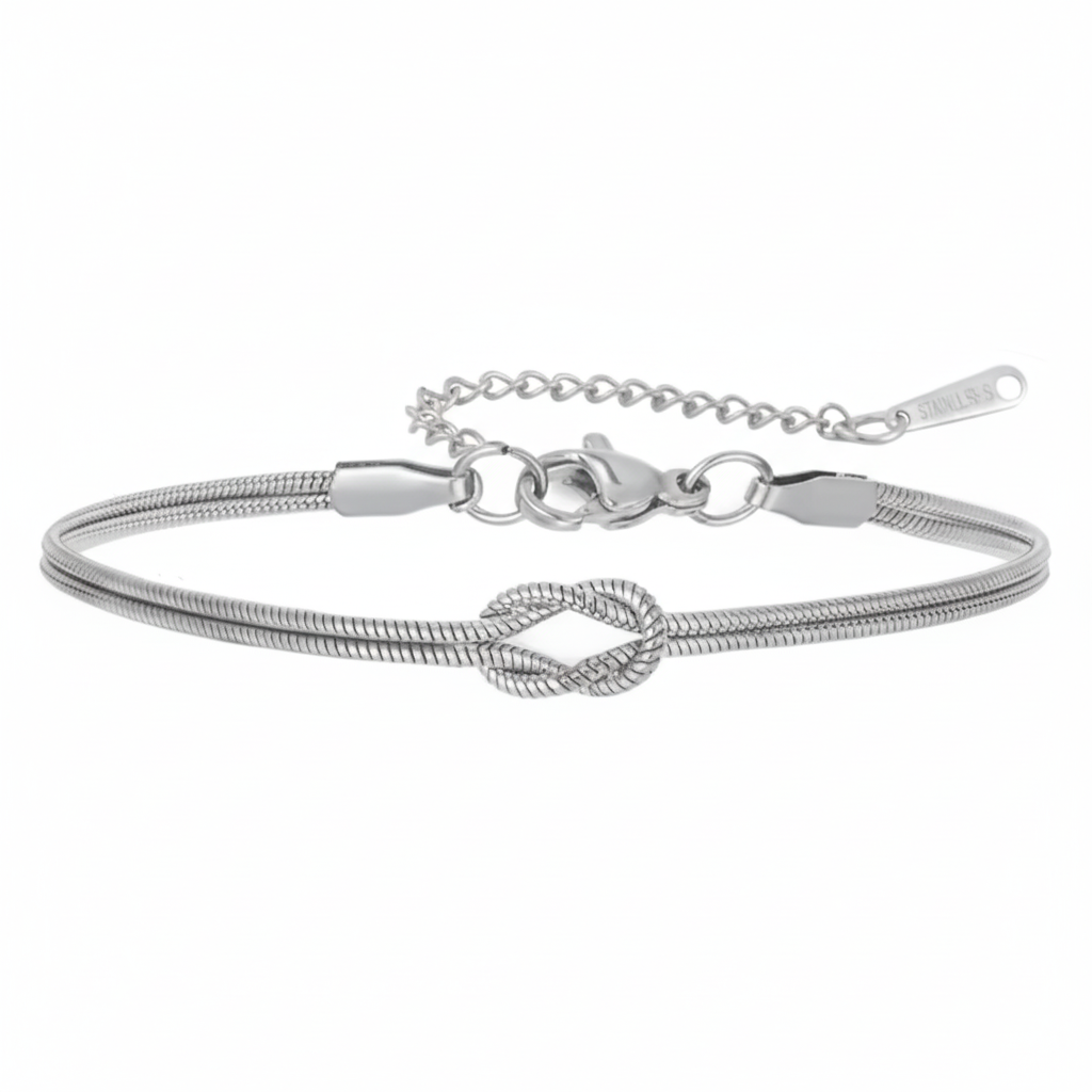 Knoten-Armband Silber - Produktfoto